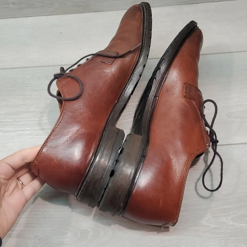 Allen Edmonds Mens Leather Black Hills Oxford Dress shoes sz 11B
